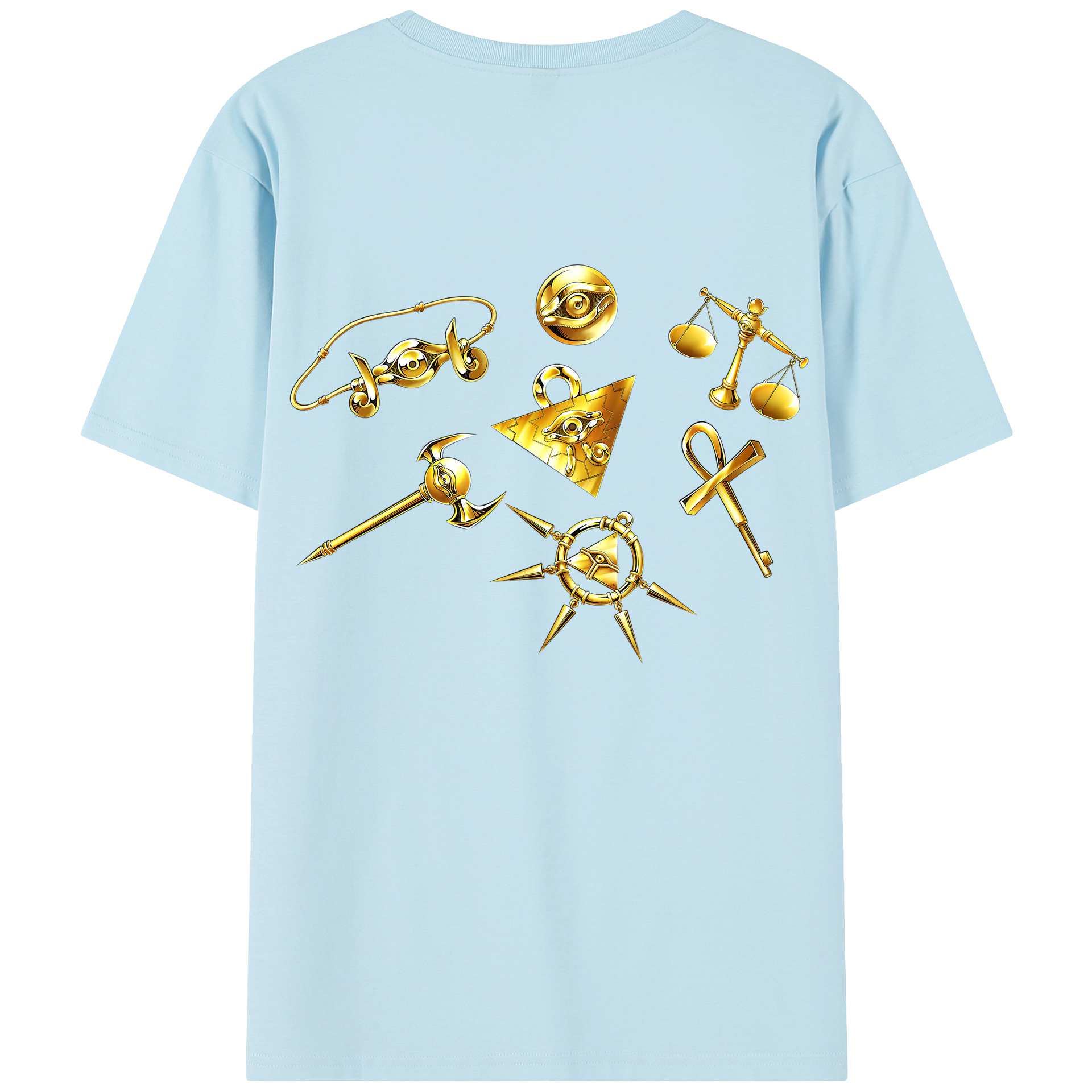 （画像用） 遊☆戯☆王 Yu-Gi-Oh! 綿100％半袖Tシャツ（背面プリント）